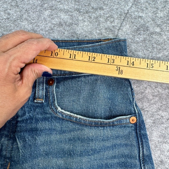 Madewell The Perfect jean Short‎ 26 Denim Frayed Edge - Picture 7 of 8